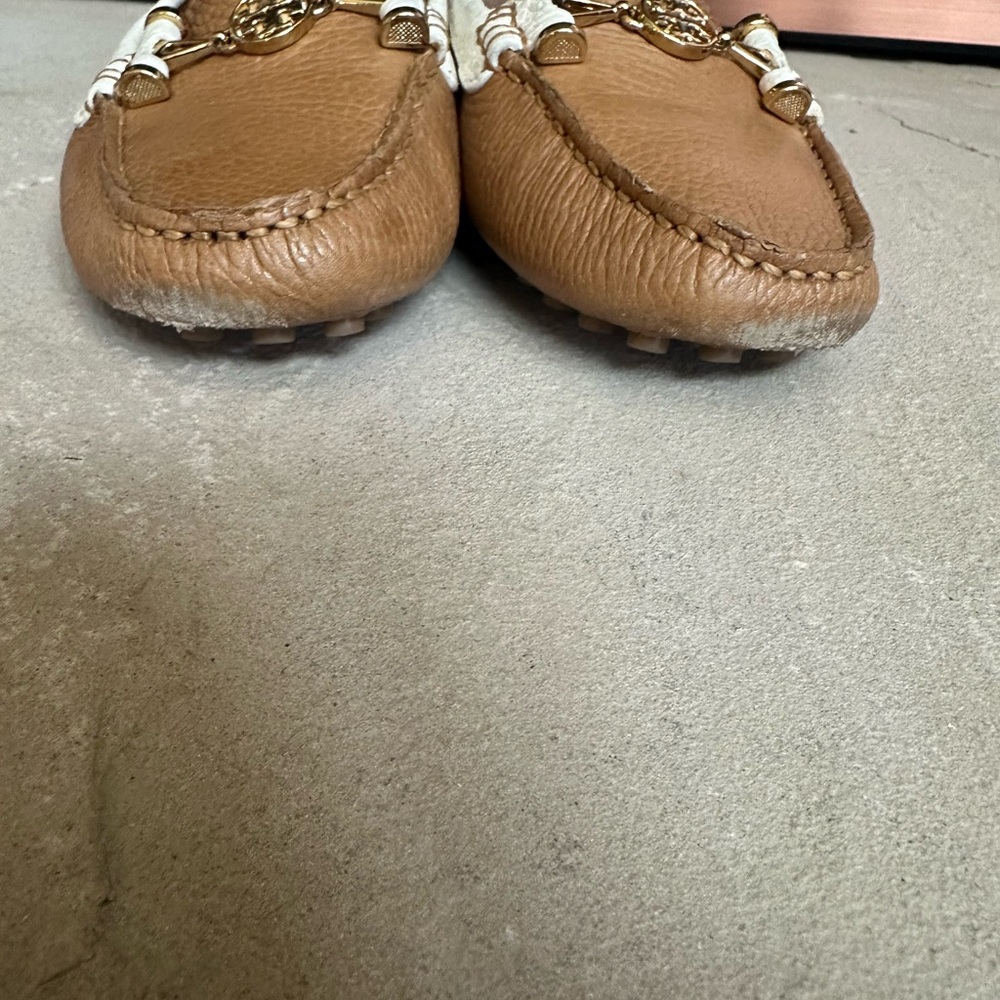 Tory Burch tan Driving Loafers - Picture 3 of 8